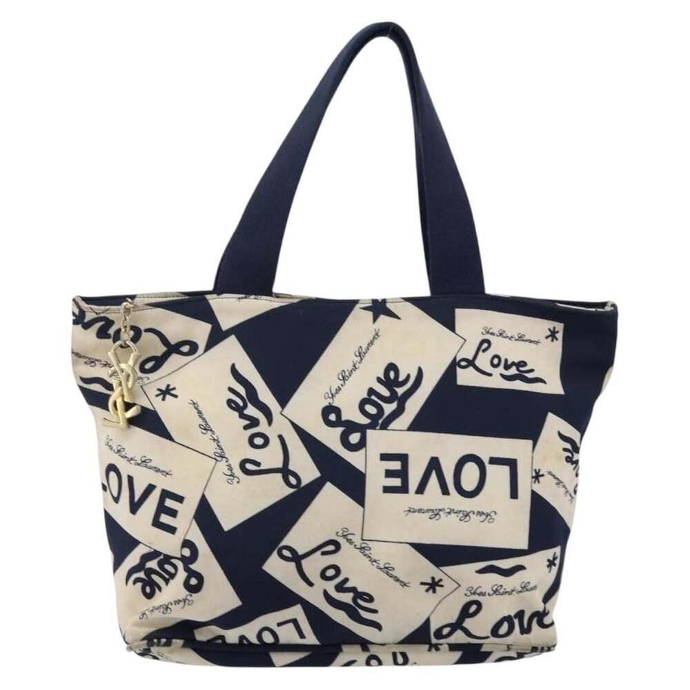 Saint Laurent Nylon Handbag Navy